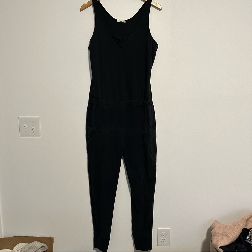 Skin The Brand Black Jogger Onesie Jumpsuit